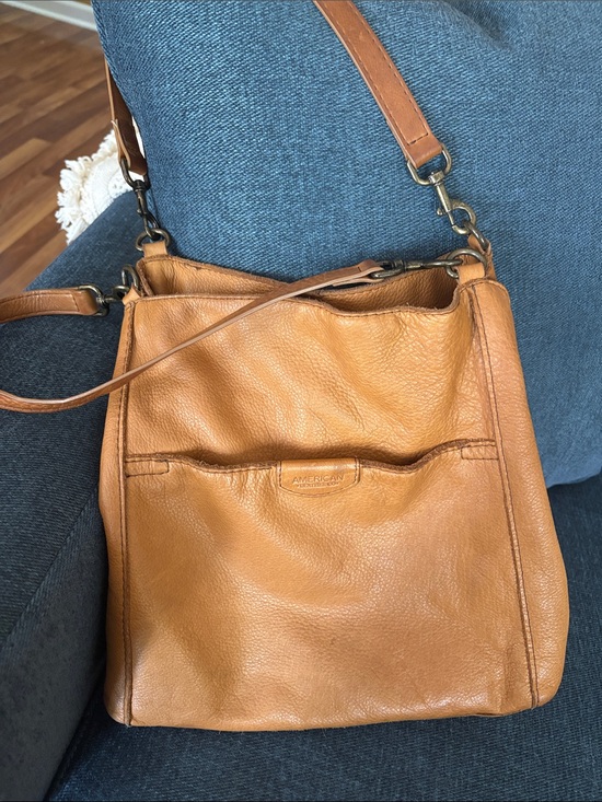 American Leather Co. Handbags - American Leather Company Cognac Leather Purse